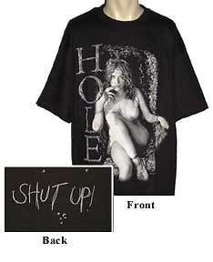HOLE COURTNEY LOVE   NEW OFFCIALLY LICENSED CONCERT SHIRT SIZE: ADULT