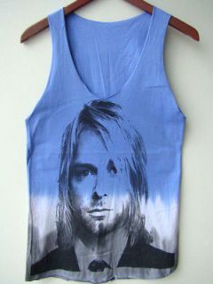 ROCKABILLY Kurt Cobain Nirvana Hand Cut tie dye Tank Top Dress SZ M