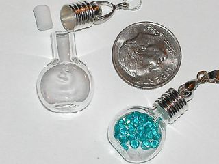 Small Vintage look vampire fairy dust mini Cognac tiny vial Bottle