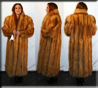 New Red Fox Fur Coat  Size Extra Large 14 16   Efurs4less