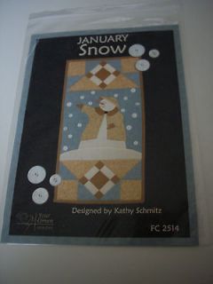 New, Four Corners Designs January Snow Pattern by Kathy Schmitz