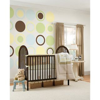Espresso Brown Concentric Dot Removable Wall Decals Sticker Nursery