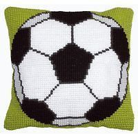 Anchor Quick & Easy Chunky Cross Stitch Cushion Kit   QE2022 Football