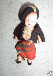 Miniature Vintage Plastic Roddy Holland Boy Doll