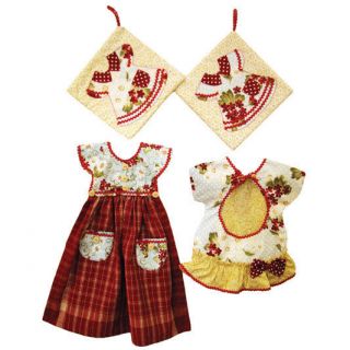 Kitchen Collection Sewing Pattern Clothes Pin Bag Oven Door Towel