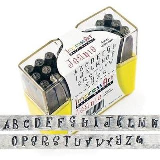 JEANIE Metal Stamp Alphabet Set 4mm Design Personalized Jewelry