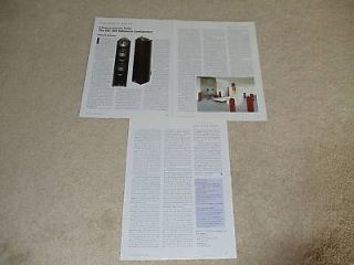 Newly listed KEF 205 Reference Speaker Review, 3 pgs, 2003,Full Test