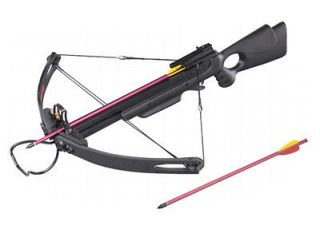 Lot 6 pc Case 150 lbs ManKung Pro High Powered Black Hunting Crossbows