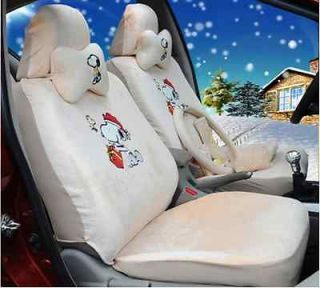 New   stylish and cute cartoon Snoopy car safety seat cover 18pc
