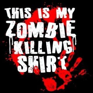 This is my Zombie Killing Shirt Funny Humor Tee T Shirt