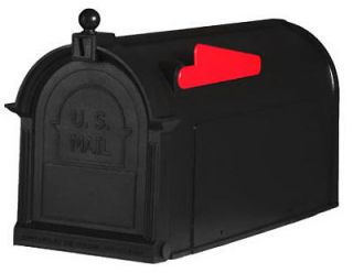 Ambrose Deluxe Curbside Rural Post Mount Poly Mailbox FREE SHIP