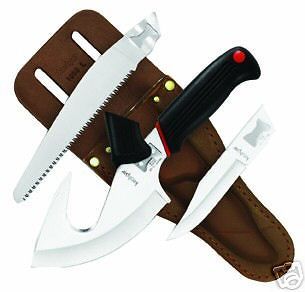 NEW Kershaw Alaskan Blade Trader Knife & Sheath 1098AK w/ Three Blades