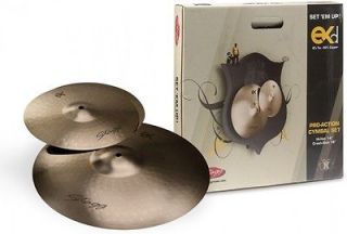BRAND NEW STAGG MODEL EXD SET B8 BRONZE CYMBAL PACK FOR BEGINNERS