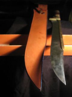 24 Khyber Bowie Knife w/leather case in box LUCAS United Cutlery