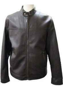 Men James Dean Style Faux Leather Jacket