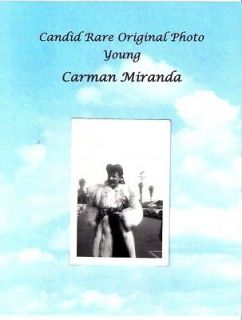 Carmen Miranda Original Rare Photo Samba Brazil Fruit Hat The Gangs