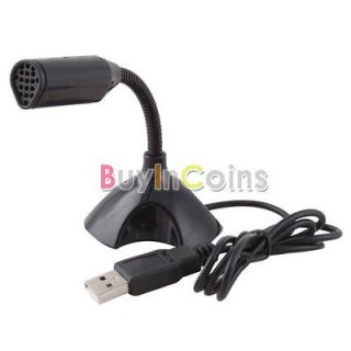 USB Stand Mini Desktop Studio Speech Microphone for PC Laptop Netbook
