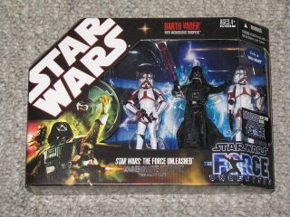 Force Unleashed Vader & Incinerator Troopers Wal Mart Exclusive MISB