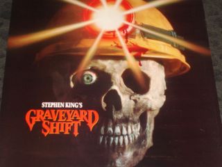 GRAVEYARD SHIFT by Stephen King Horror Movie promo poster   for