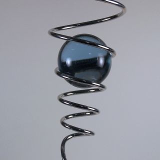 SPIRAL TAIL Smooth Lead Crystal Ball for Wind Spinners