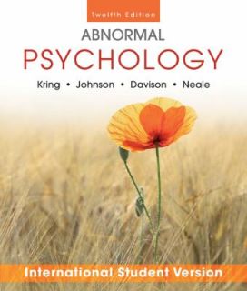 Newly listed ABNORMAL PSYCHOLOGY (978   SHERI L. JOHNSON, ET AL. ANN M