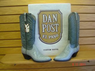ladies new Dan Post grey genuine African Antelope western boots