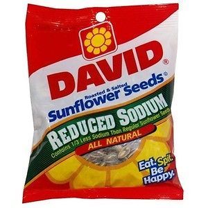 Davids Sunflower Seeds Reduced Sodium Roasted & Salted 5.25 oz bag