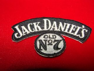 BLACK JACK DANIELS OLD No. 7 Whiskey Logo Embroidered Patch Iron On