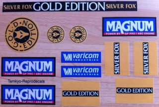 Silver Fox Gold edition Repro Buggy / Car Decal Sticker Set