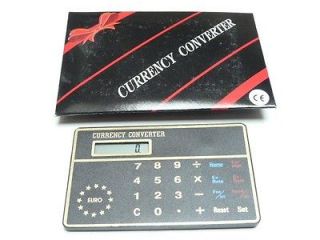 Travel Credit Card Size Euro Currency Converter For Any Currency