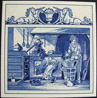 THE PHARMACISTS LABORATORY OPOTHECARY Ceramic Tile HOLLAND DELFT BLUE