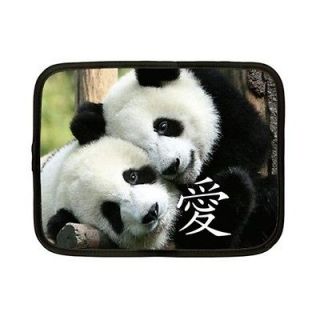 Loving Little Giant Pandas Collectible Rare Photo Netbook Laptop Case