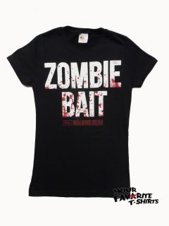 The Walking Dead I AM Zombie Bait Licensed Junior Shirt S XL