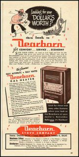 1949 vintage ad for Dearborn Gas Heaters  071512