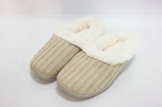 Dearfoams Sweater Knit Clog Slippers With Memory Foam