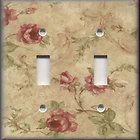 Light Switch Plate Cover   Floral Decor   Vintage Roses
