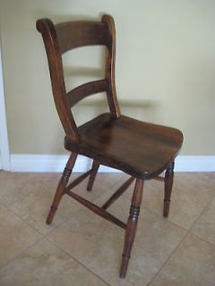OLD ANTIQUE WOODEN CHAIR, A W 52, 3FTR, SC7SHESS RA, 33 T X 16 W