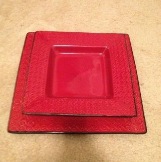 Roscher Decorative Modern Square Plate Set Of Two