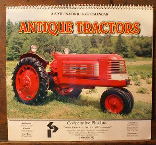 2005  Antique Tractors  16 month Calendar   Coop Calendar