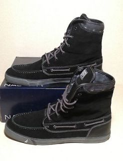 New Nautica Delmar Casual Cuff Black Boots Mens (10.5 12)