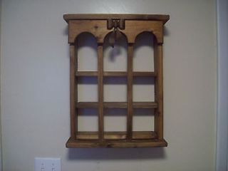 WOODEN LARGE SHADOW BOX HANDCRAFTED SHELF WALL DECOR CURIO DISPLAY