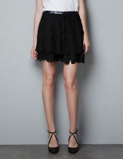 SKIRT WITH SEQUINNED WAISTBAND (DHL EXPRESS DELIVERY AVAILABLE