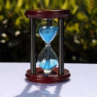 Colorful sand red black wood sandglass Hourglass Timer 30Min xmas