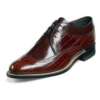 Stacy Adams Dayton Dress Shoe 00610 Brown Leather All Sizes