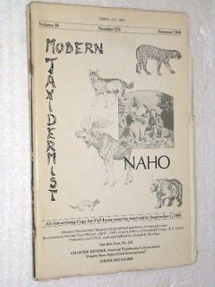 LOT # 3   FOUR MODERN TAXIDERMY MAGAZINES from 1979   80