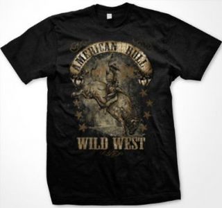 Bull Riding Womens Ladies T shirt Wild West Riders USA Designers Tees
