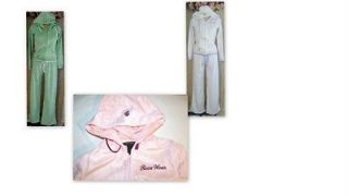 JOGGING SUIT S OR M VELOUR HOODED ROCAWEAR TRACKSUIT WARMUP ATHLETIC