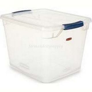 RUBBERMAID 3Q2500CLMCB 29QT ZIRCONIA CLEAR STORAGE CONTAINER LATCH