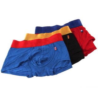 Steel Underwear Boxer Briefs Shorts Pants w/ FR DE UK Natioal Flag