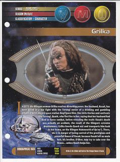 MARY KAY ADAMS as GRILKA Klingon STAR TREK DS9 SHEET PRINT